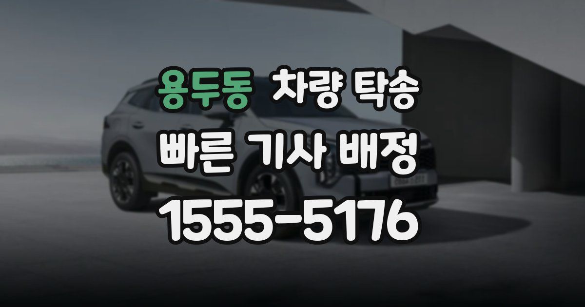 용두동 차량 탁송