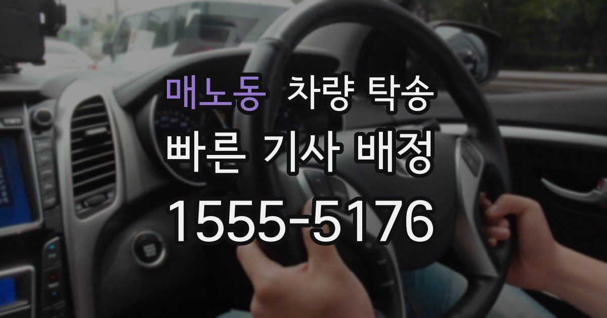 매노동 차량 탁송