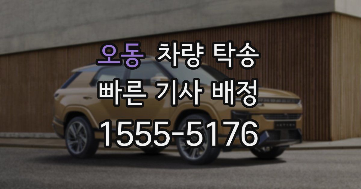 오동 차량 탁송