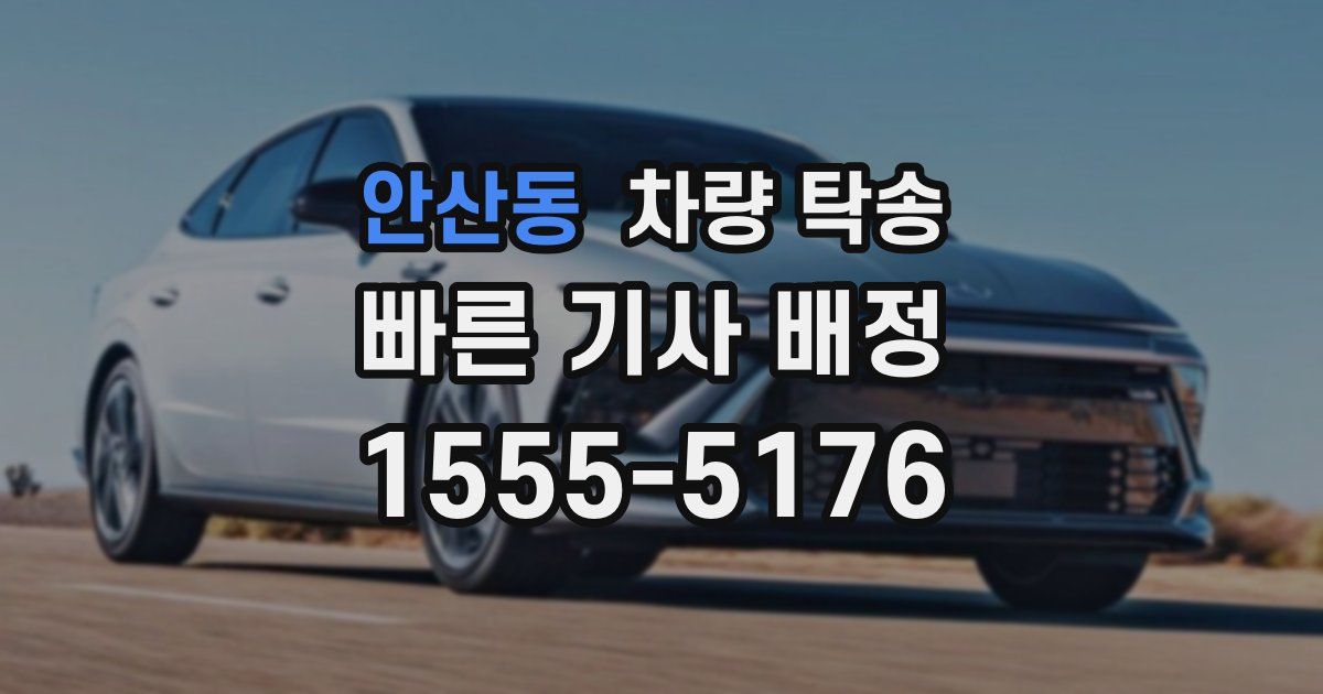 안산동 차량 탁송