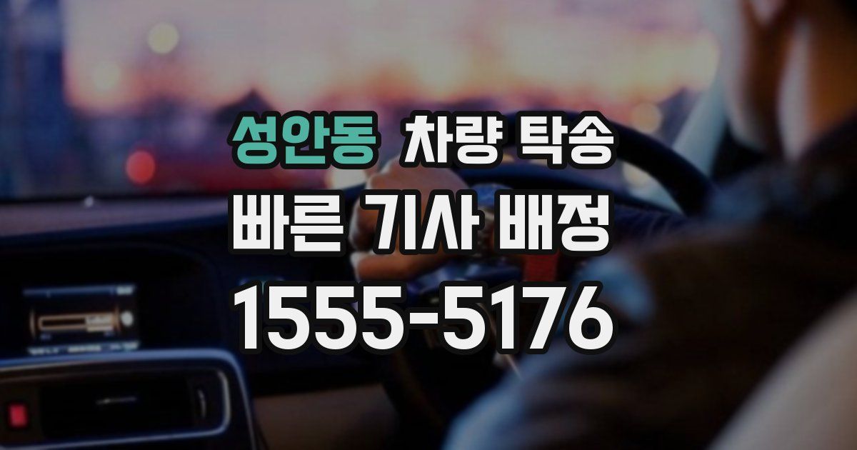 성안동 차량 탁송