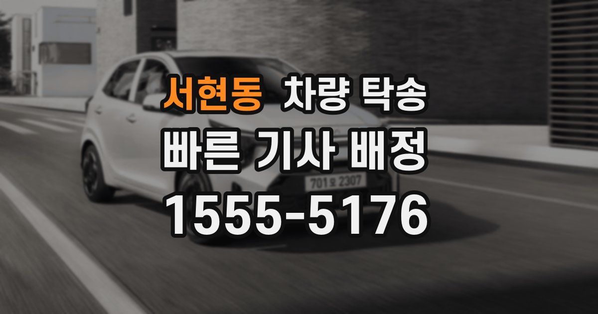 서현동 차량 탁송