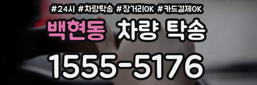 백현동 차량 탁송