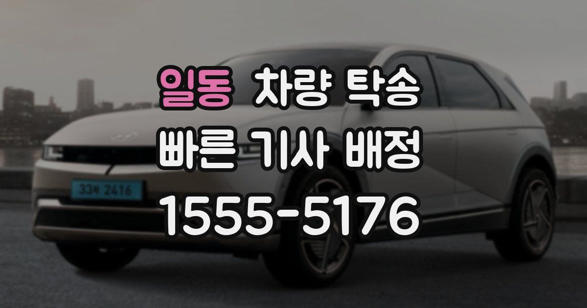 일동 차량 탁송