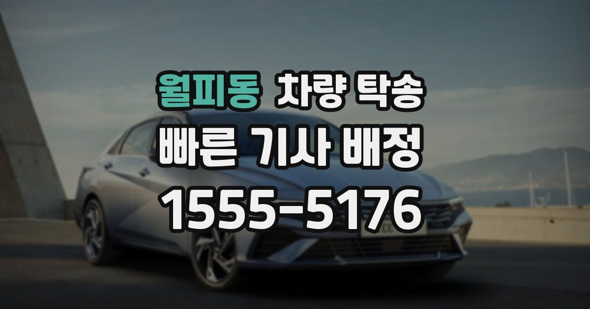 월피동 차량 탁송