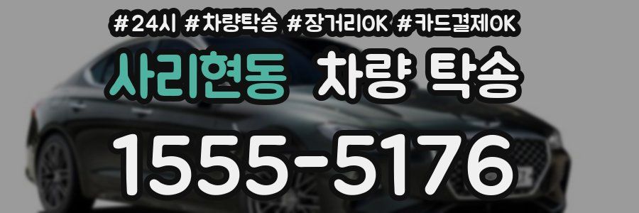 사리현동 차량 탁송