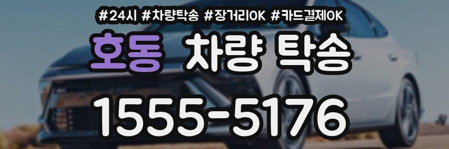 호동 차량 탁송