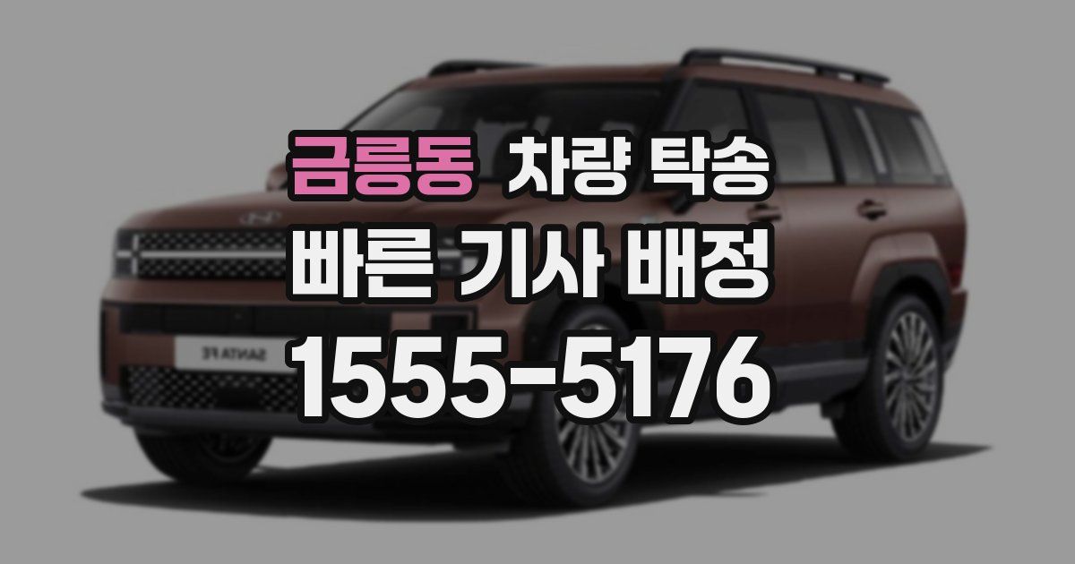 금릉동 차량 탁송