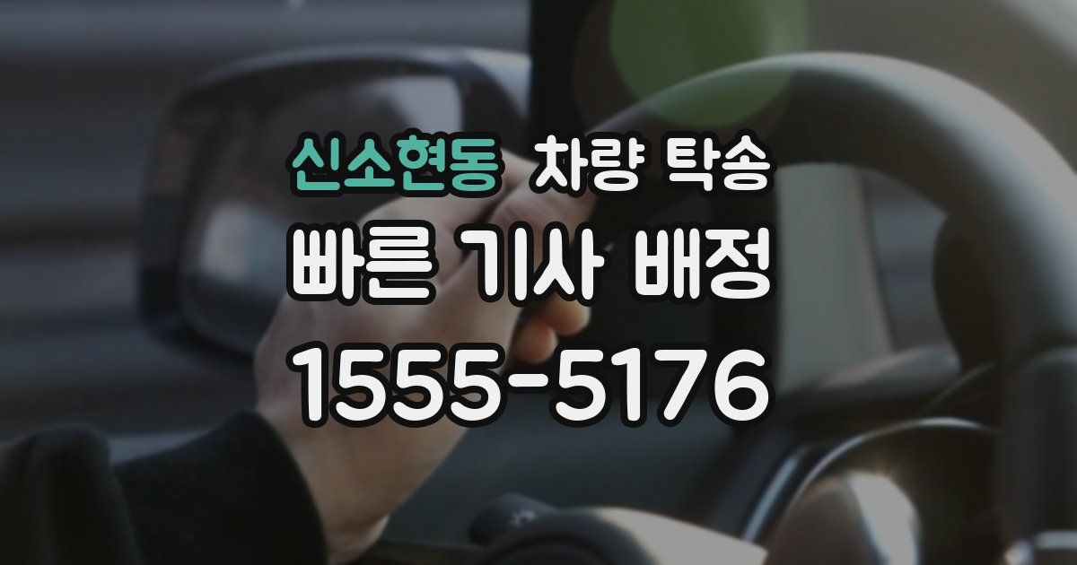 신소현동 차량 탁송