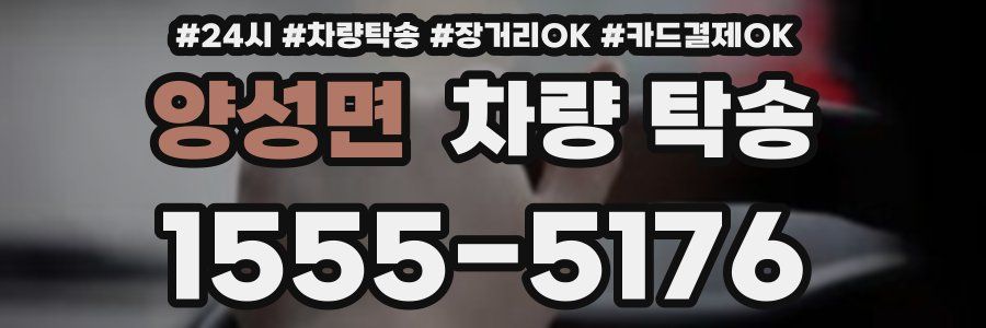 양성면 차량 탁송