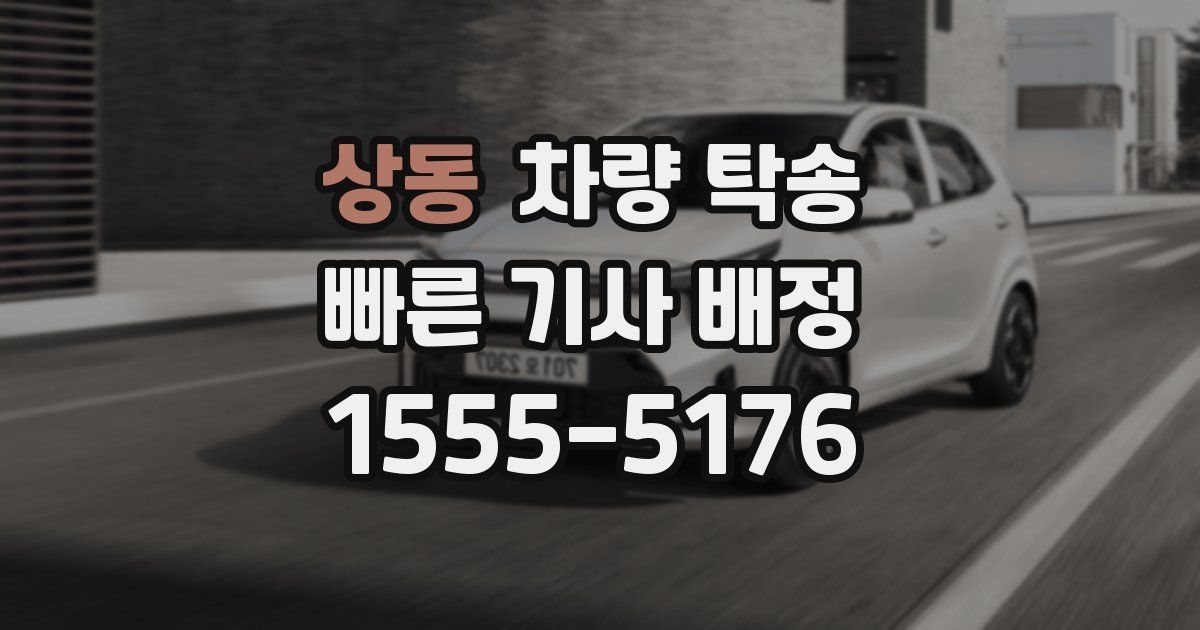 상동 차량 탁송