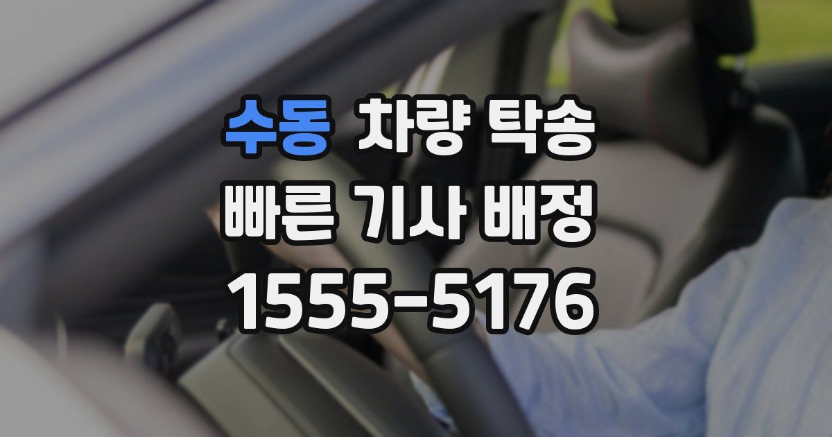 수동 차량 탁송