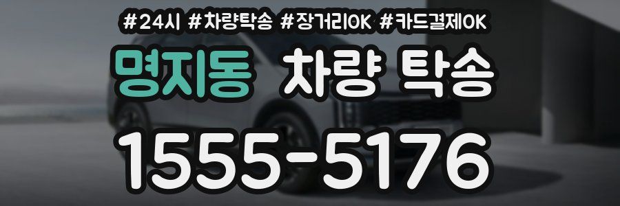 명지동 차량 탁송