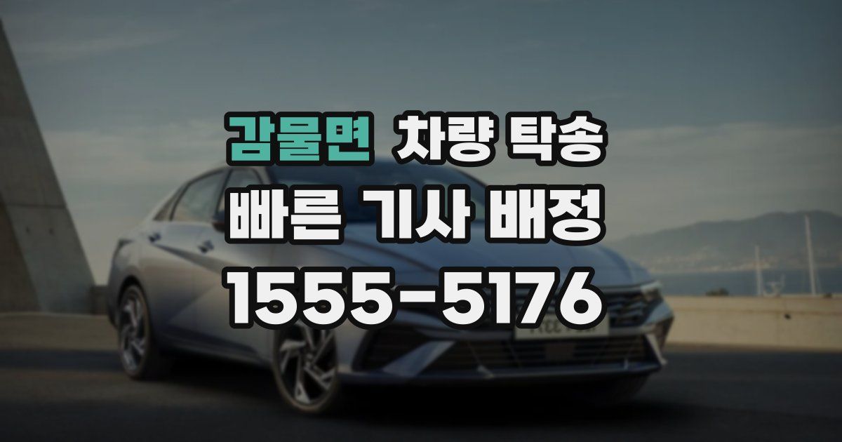 감물면 차량 탁송