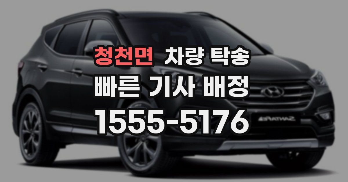 청천면 차량 탁송