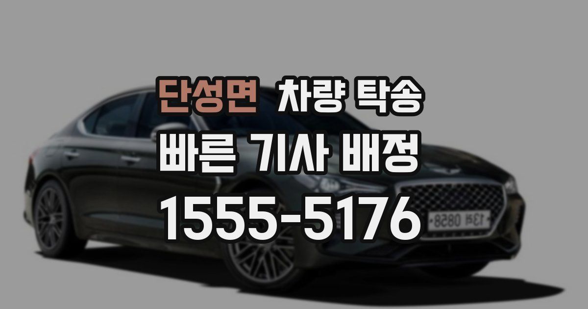 단성면 차량 탁송