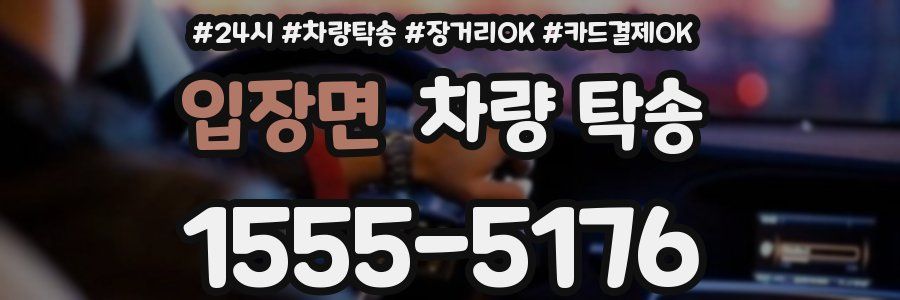 입장면 차량 탁송