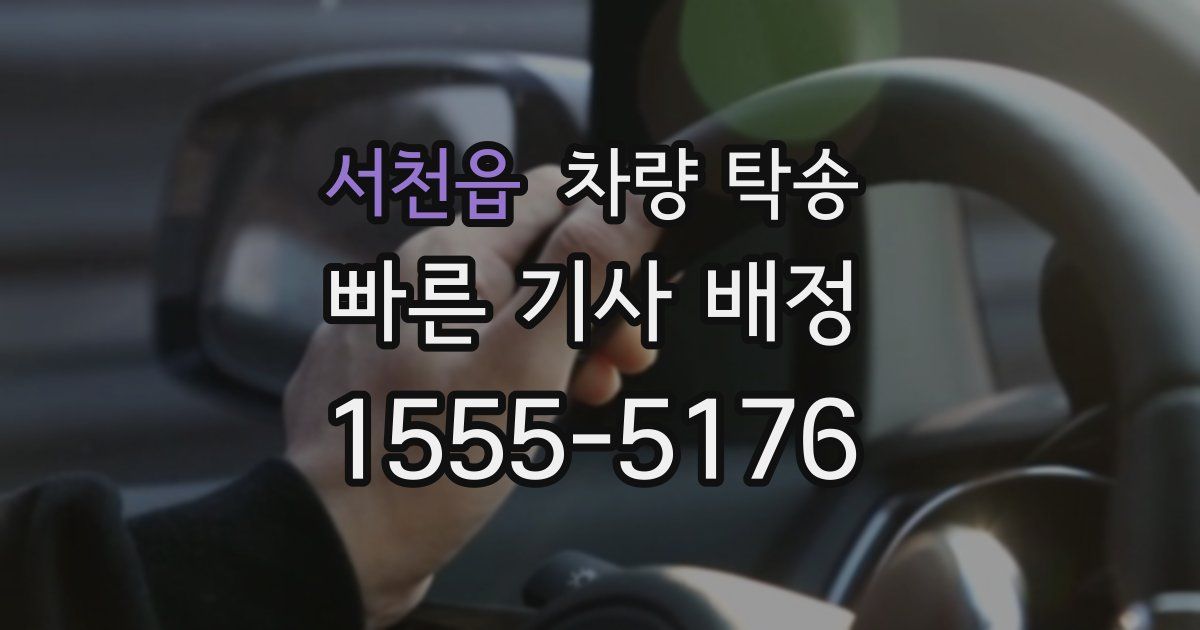 서천읍 차량 탁송