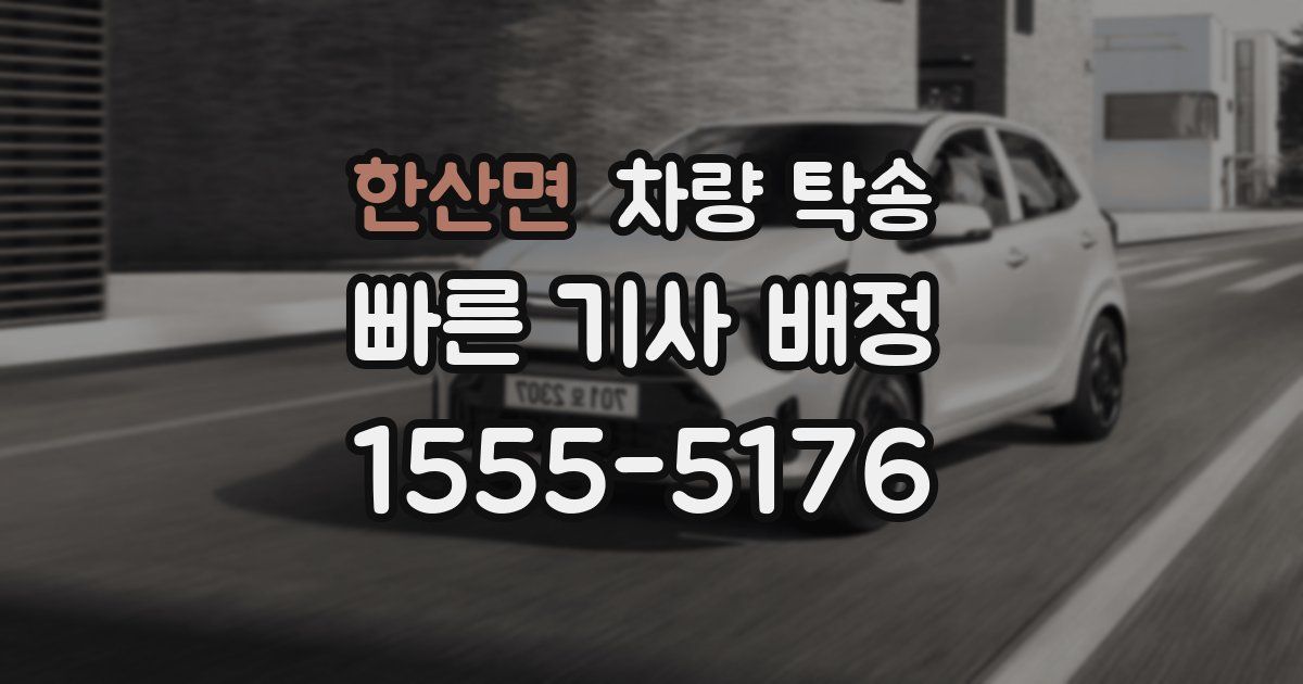 한산면 차량 탁송