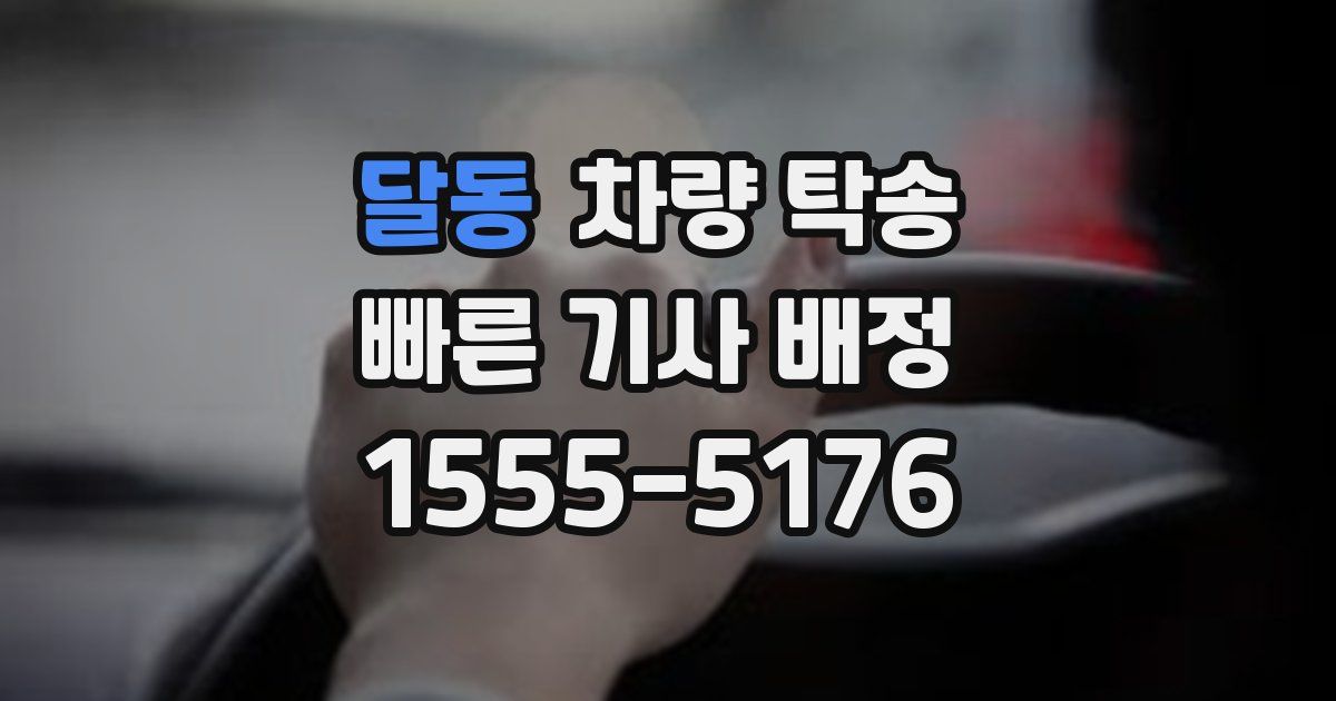 달동 차량 탁송