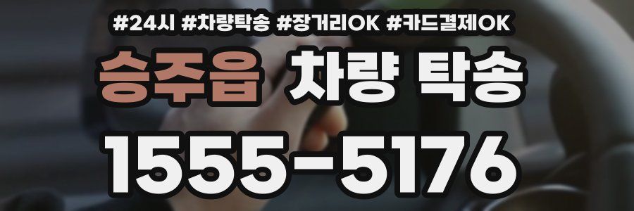 승주읍 차량 탁송