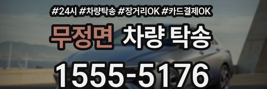 무정면 차량 탁송