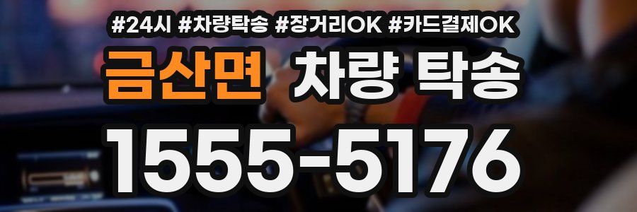 금산면 차량 탁송