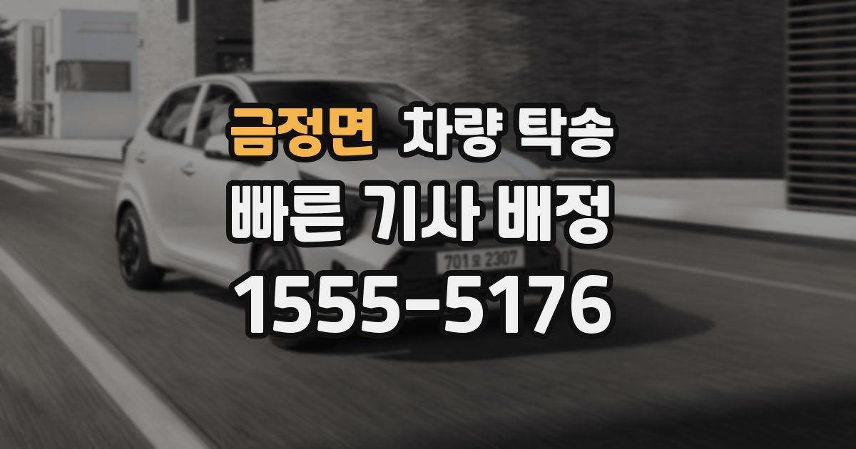 금정면 차량 탁송