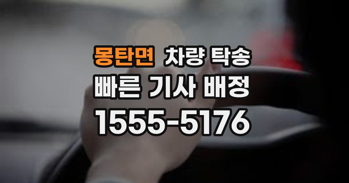 몽탄면 차량 탁송