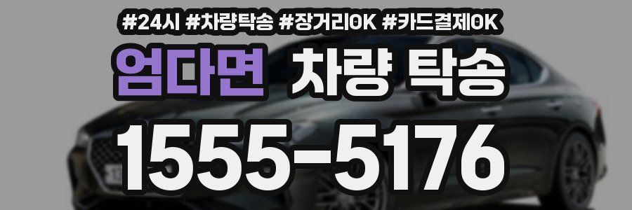 엄다면 차량 탁송