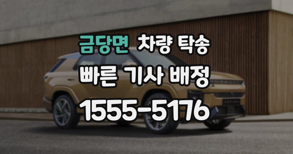 금당면 차량 탁송