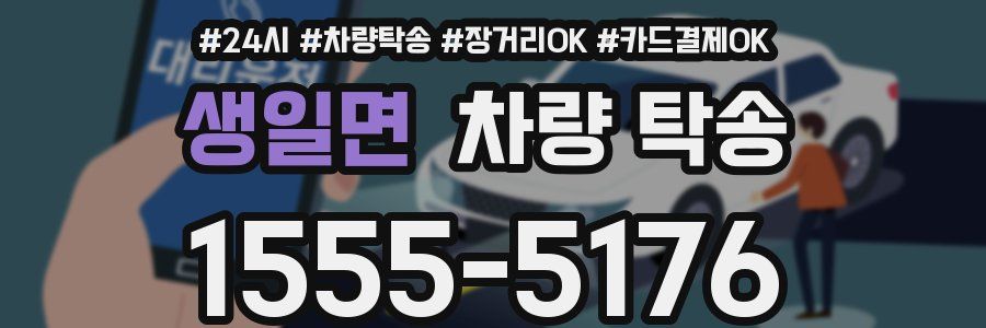 생일면 차량 탁송