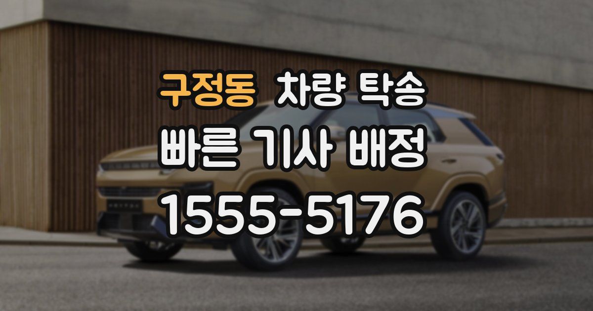 구정동 차량 탁송