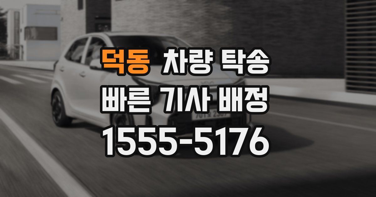 덕동 차량 탁송