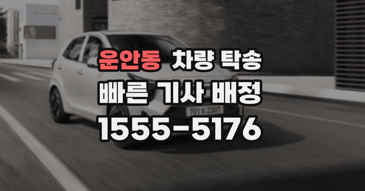 운안동 차량 탁송