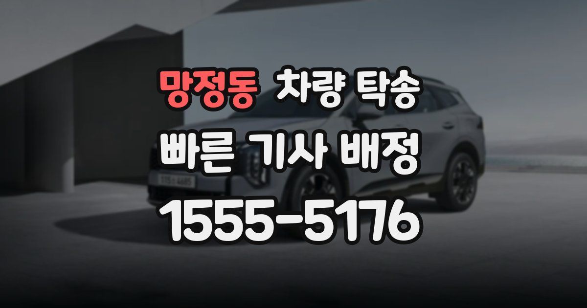 망정동 차량 탁송