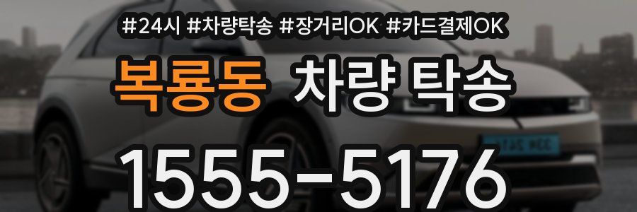 복룡동 차량 탁송