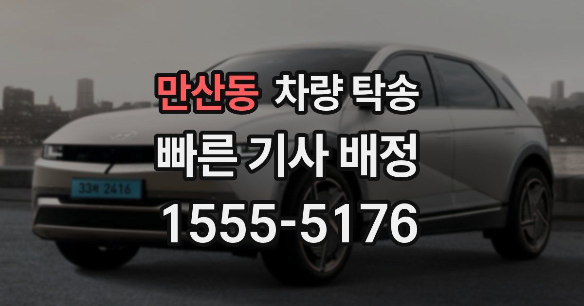 만산동 차량 탁송