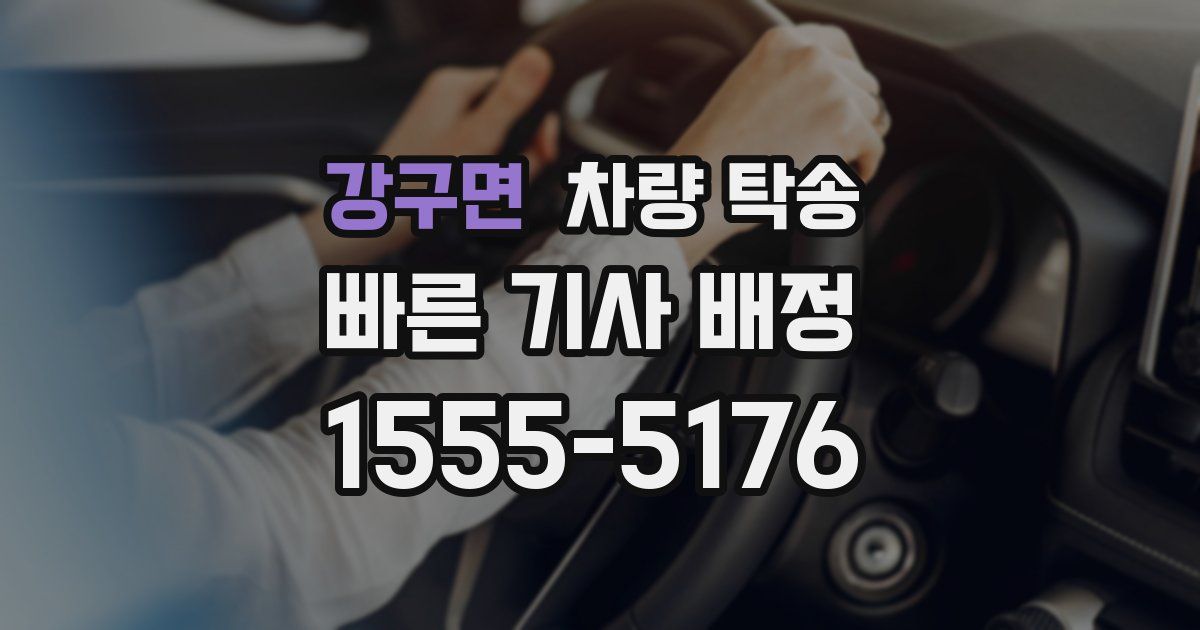 강구면 차량 탁송