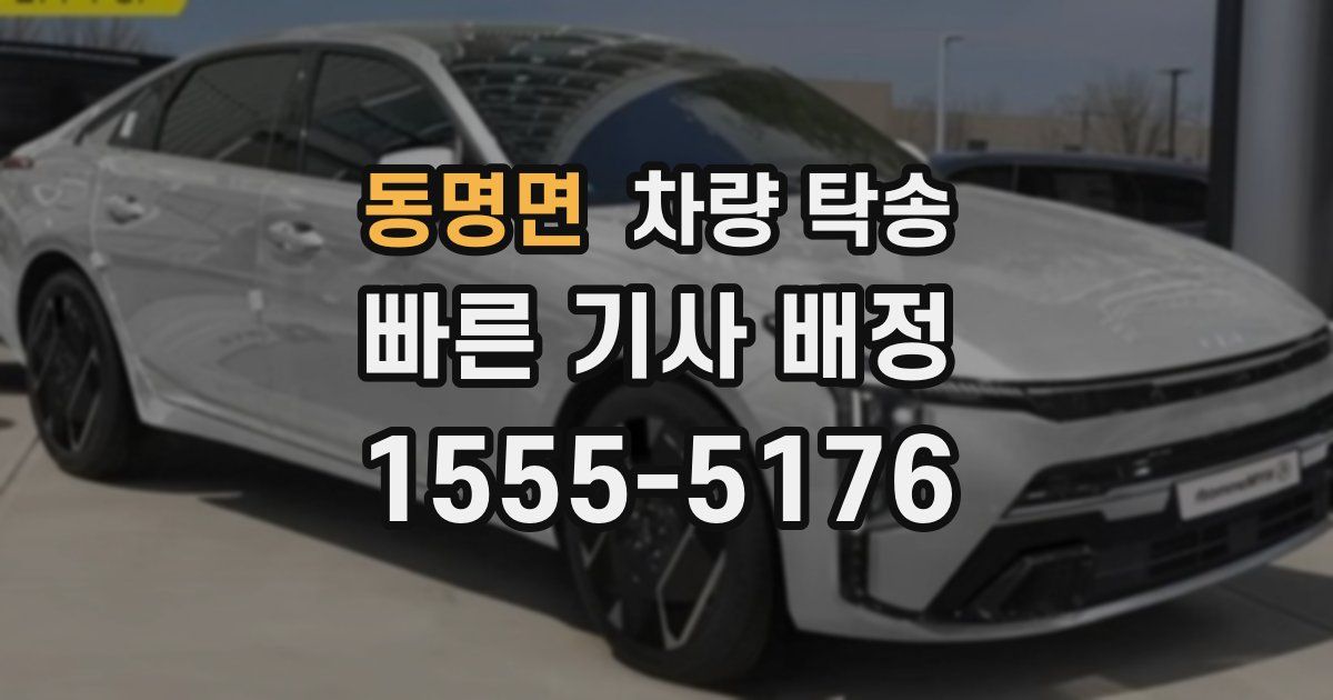 동명면 차량 탁송