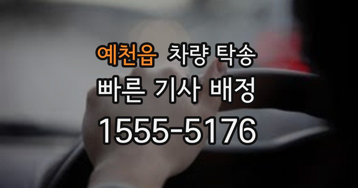 예천읍 차량 탁송