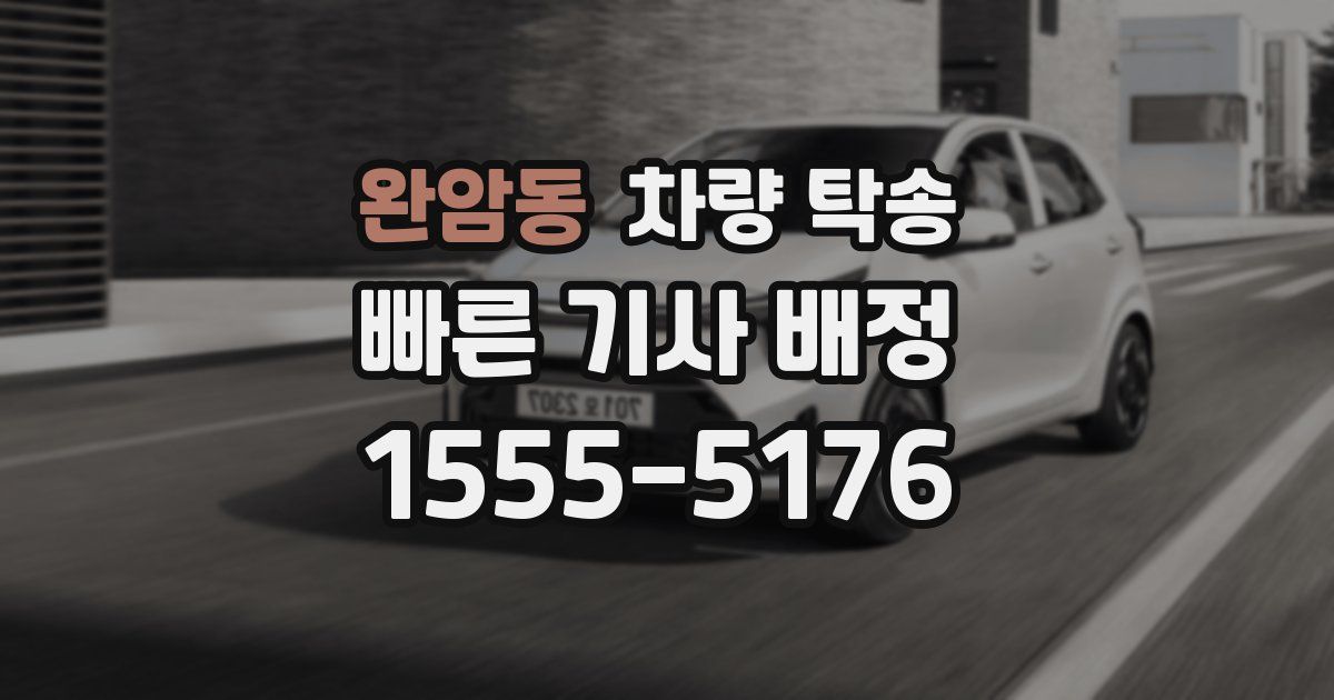 완암동 차량 탁송