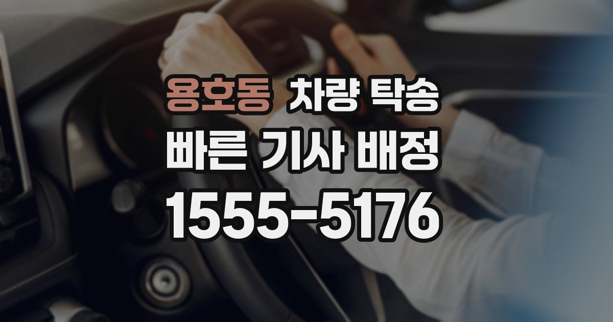 용호동 차량 탁송