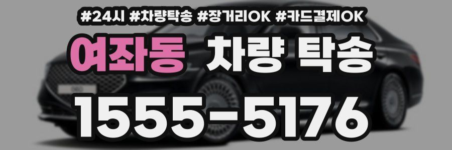 여좌동 차량 탁송