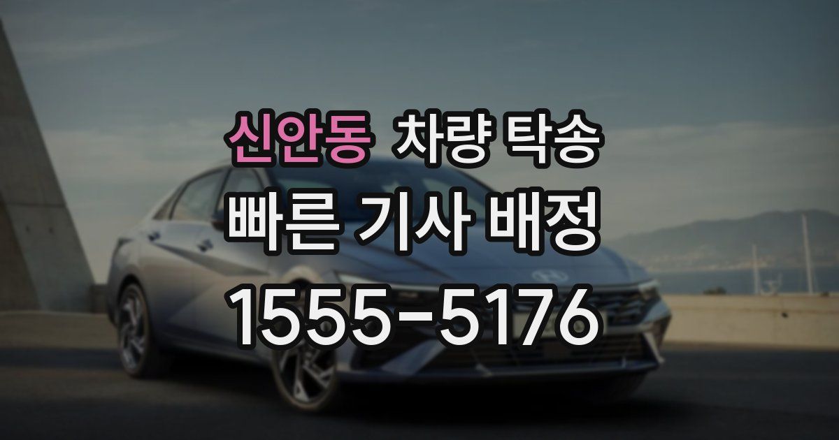 신안동 차량 탁송