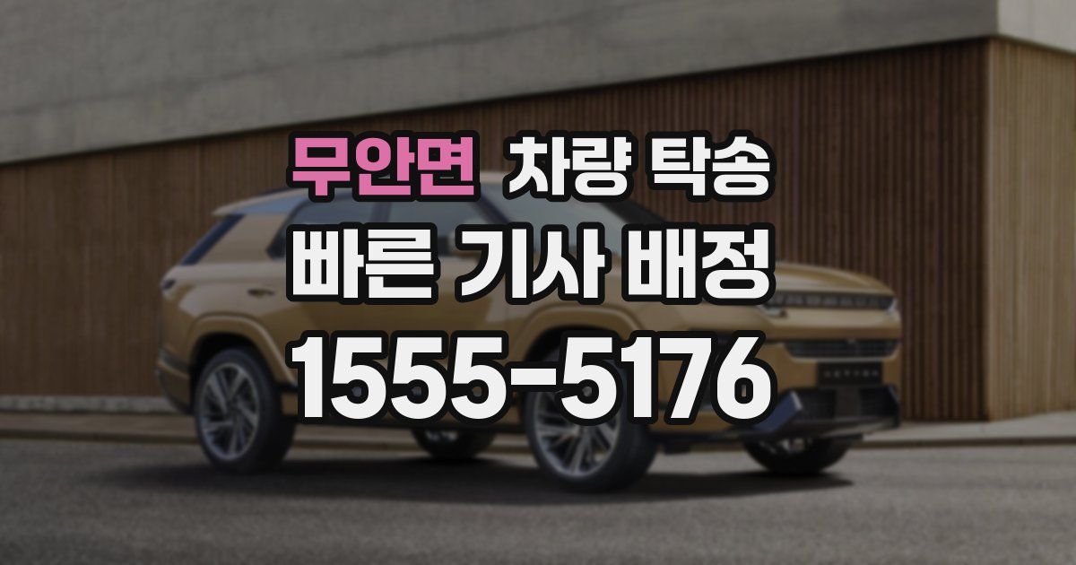 무안면 차량 탁송