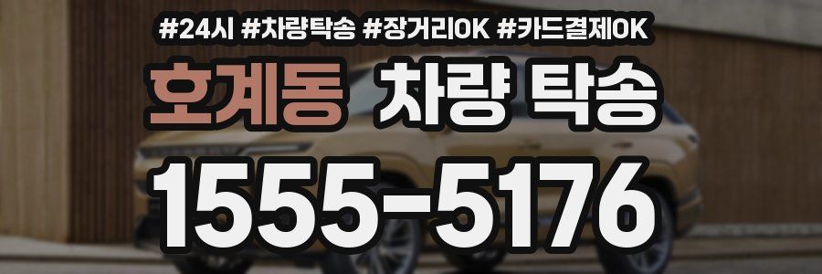 호계동 차량 탁송