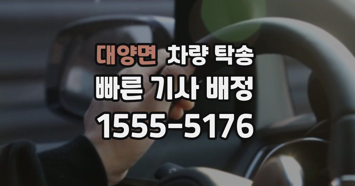 대양면 차량 탁송