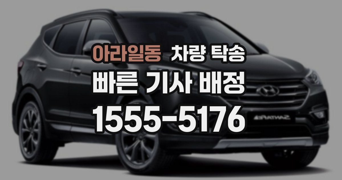 아라일동 차량 탁송