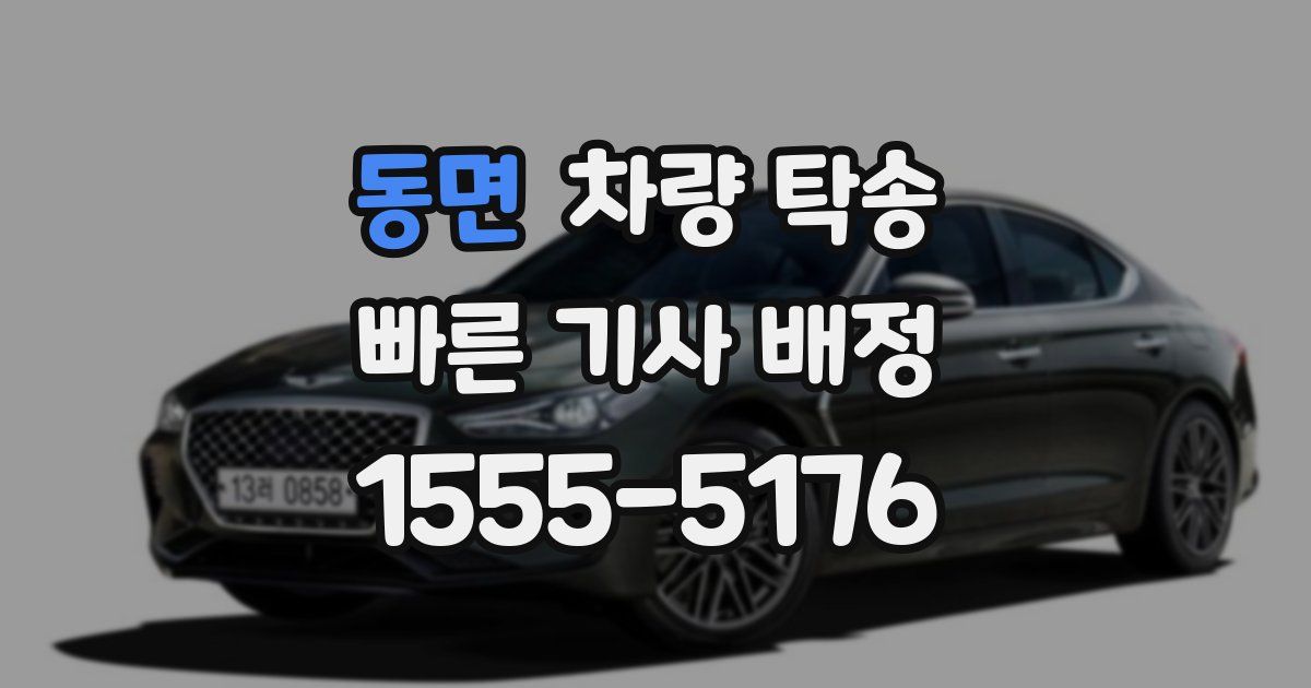 동면 차량 탁송